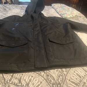 Marc New York Black Raincoat Timeless Design